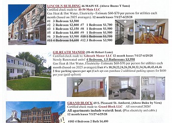 Amherst apartments available for lease 2027-28 student apartments in amherst